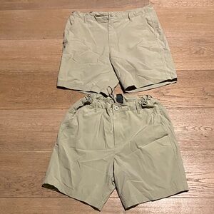 all in motion Men's Light Khaki Flat Front Shorts